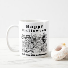 ハロウィン 愉快 ハロウィン 怖い クリーピー 魔女 コーヒーマグカップ