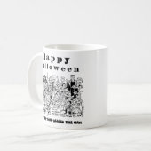 ハロウィン 愉快 ハロウィン 怖い クリーピー 魔女 コーヒーマグカップ (正面左)