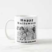 ハロウィン 愉快 ハロウィン 怖い クリーピー 魔女 コーヒーマグカップ (左)