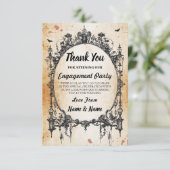 ハロウィン 感謝を伝える ゴシックフレーム ウェディング カード (スタンド正面)