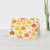 ハロウィン+感謝祭の野菜の家 カード (裏面)