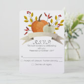 ハロウィン/感謝祭 ウェディング/出欠確認 招待状 (スタンド正面)