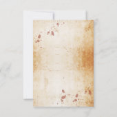 ハロウィン 感謝 結婚 ゴシック フレーム カード (裏面)