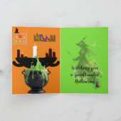 「ハロウィン」折り畳みグリーティングカード カード (内部)