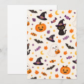 ハロウィン 招待状 (正面/裏面)