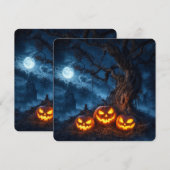 ハロウィン 招待状 (正面/裏面)
