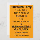 ハロウィン 招待状 (裏面)