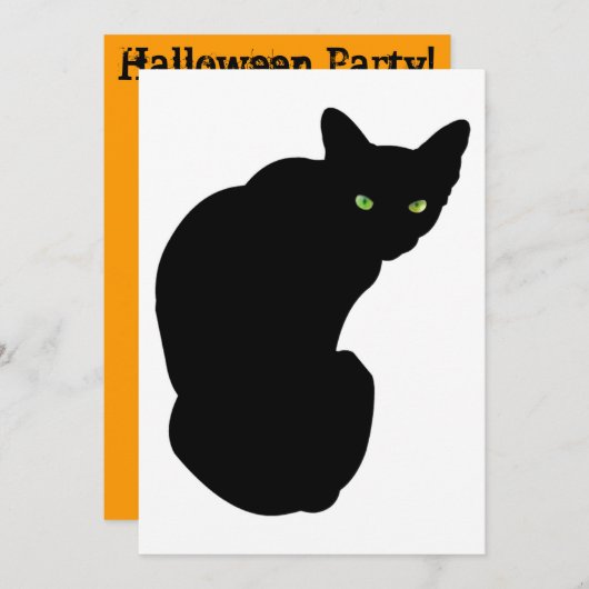 ハロウィン 招待状 (正面/裏面)