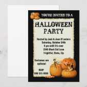 ハロウィン 招待状 (正面/裏面)