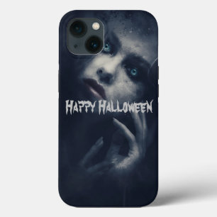 「ハロウィン – 暗い夜の白い魔女」 – 2 iPhone 13ケース