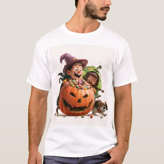 ハロウィン 楽しみ Tシャツ (正面)