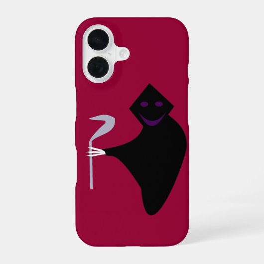 ハロウィン 死神 iPhone 16ケース (裏面)