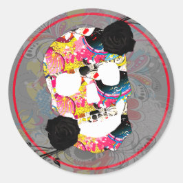 ハロウィン 死者の日 オリジナル ステッカー