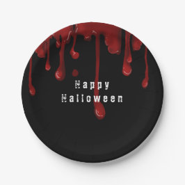 ハロウィン 滴る血 ペーパープレート