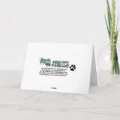 ハロウィン-犬の月光-黒いラブラドール カード (裏面)