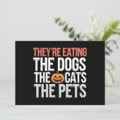 ハロウィン、犬も猫もペットも食べられちゃう 招待状 (スタンド正面)