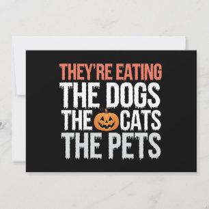 ハロウィン、犬も猫もペットも食べられちゃう 招待状