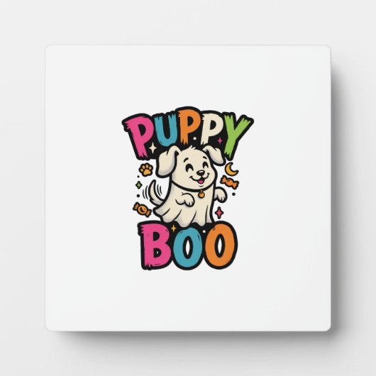 ハロウィン 犬 パピー ブー フォトプラーク (正面)