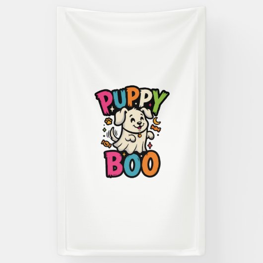ハロウィン 犬 パピー ブー 横断幕 (縦)