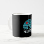 ハロウィン 狼 墓場 月 ベクター コーヒーマグカップ (正面左)