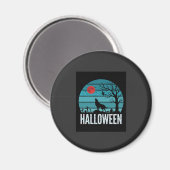 ハロウィン 狼 墓場 月 ベクター マグネット (正面/裏面)