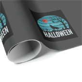ハロウィン 狼 墓場 月 ベクター ラッピングペーパー (ロールコーナー)