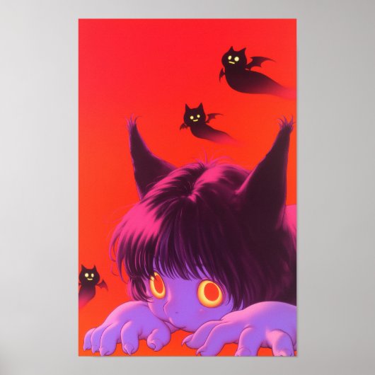 ハロウィン 猫娘 ポスター (正面)