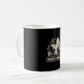 ハロウィン 猫 おばけ マジック コーヒーマグカップ (正面左)