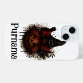 ハロウィン 猫 かぼちゃ iPhone カーケース – 魔女のフォール ヴィ Case-Mate iPhoneケース (裏面 (横))