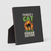 ハロウィン 猫 なりきり コスチューム 面白い デザイン フォトプラーク (正面)