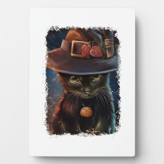 ハロウィン 猫 キティ フォトプラーク (正面)
