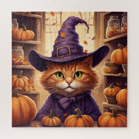 ハロウィン 猫 パズル (縦)