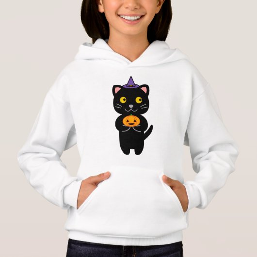 ハロウィン 猫 パーカー (正面)