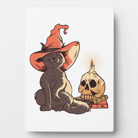 ハロウィン+猫 フォトプラーク (正面)