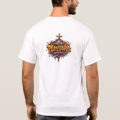 ハロウィン 猫 ホラー アート グラフィティ Tシャツ (裏面)