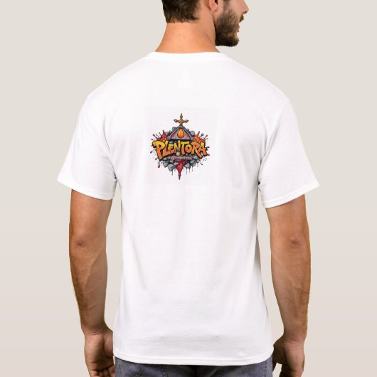 ハロウィン 猫 ホラー アート グラフィティ Tシャツ (裏面)