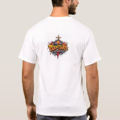 ハロウィン 猫 ホラー アート グラフィティ Tシャツ (裏面)