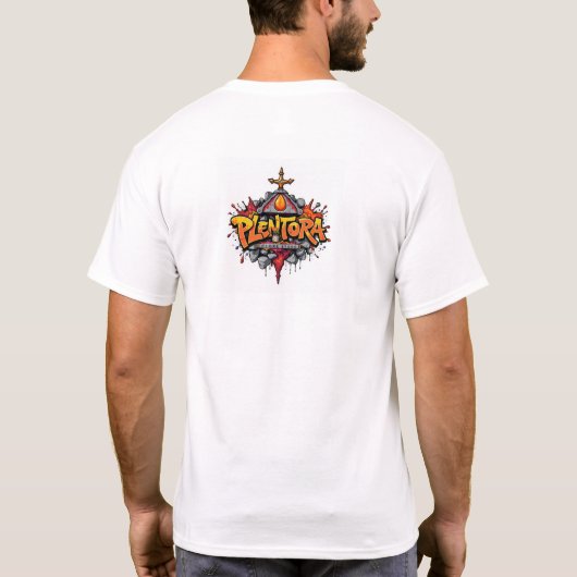 ハロウィン 猫 ホラー アート グラフィティ Tシャツ (裏面)