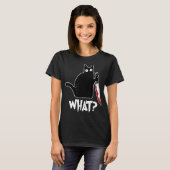 ハロウィン 猫 何 Tシャツ (正面フル)