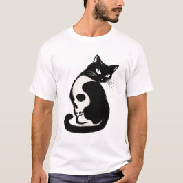 ハロウィン 猫 光学錯覚 Tシャツ