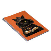 ハロウィン 猫 読書 標本 解剖学 スペル リスト ノートブック (右側)
