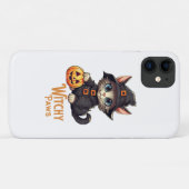 ハロウィン 猫 魔女の手 Case-Mate iPhoneケース (裏面(横))