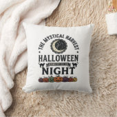 ハロウィン 猫 黒猫 カボチャ ヴィンテージ 面白い_1 クッション (ブランケット)
