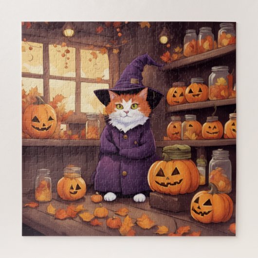 ハロウィン 猫 #2 パズル (縦)