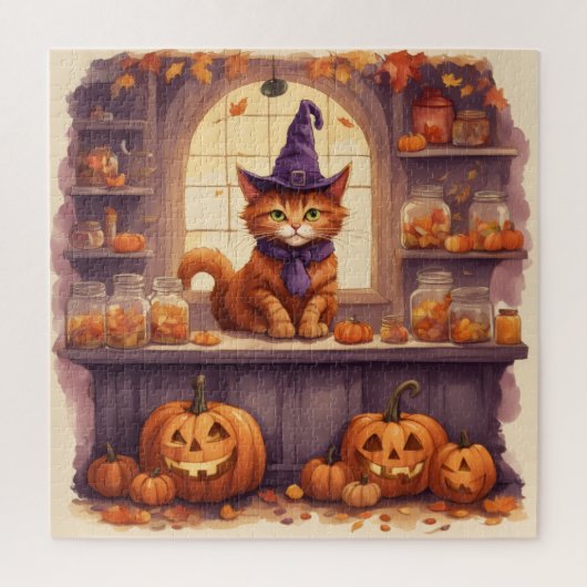 ハロウィン 猫 #3 パズル (縦)