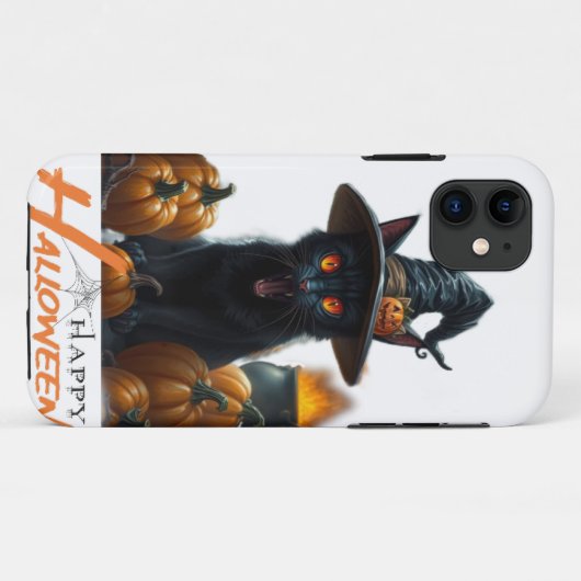 ハロウィン 猫 Case-Mate iPhoneケース (裏面(横))