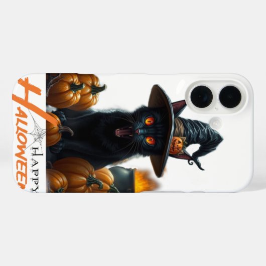 ハロウィン 猫 Case-Mate iPhoneケース (裏面 (横))