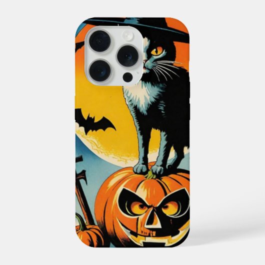 ハロウィン 猫 iPhoneケース (裏面)