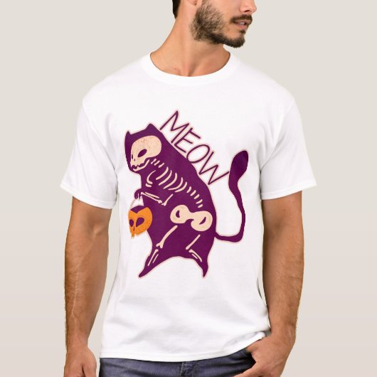 ハロウィン 猫 Tシャツ (正面)