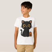 ハロウィン 猫 Tシャツ (正面フル)